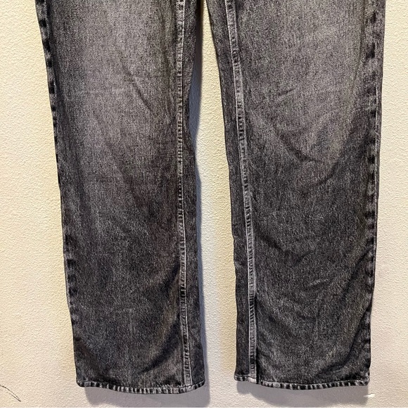 Rag and Bone Miramar Sz 26 Shea Relaxed Black Gray Straight Pants Cotton Terry - Picture 6 of 13